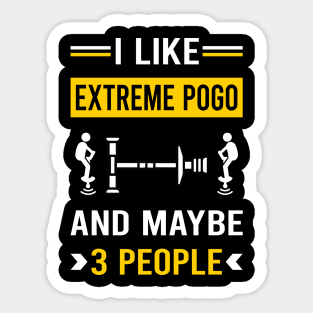 3 People Extreme Pogo Sticker